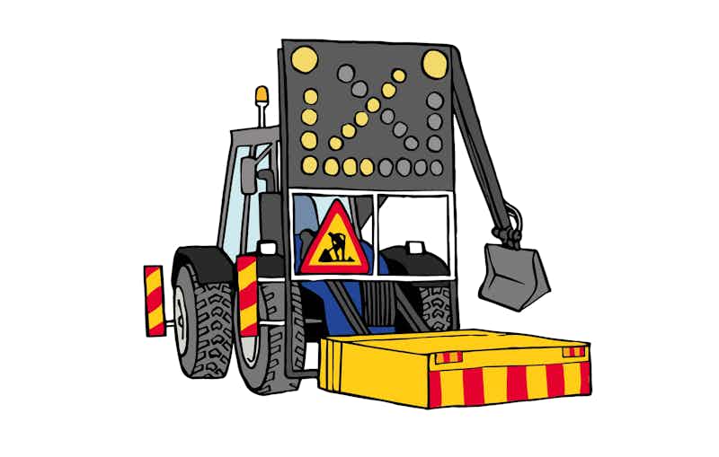 Illustration traktor TMA skydd
